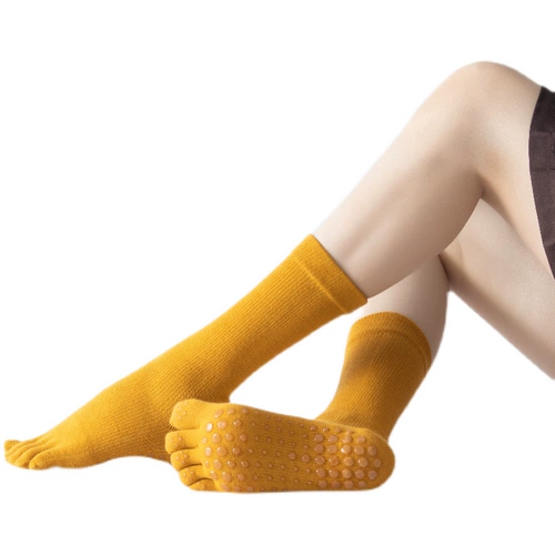 Shixin Yoga Professional Anty -Slip Five -toic йога носок