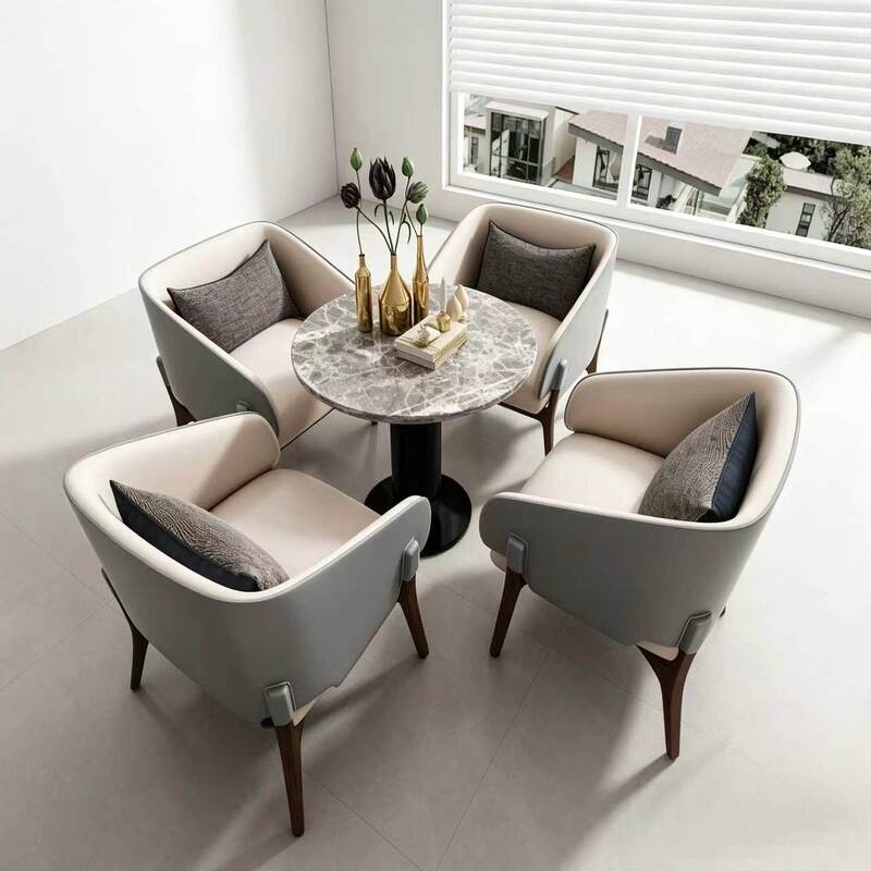 Sales Office Negotiation Table and Chair Set, Marketing Center Reception Area Leisure Table and Chairs, Hotel Clubhouse Reception Area Sofa Chair Sales Office Negotiation Table and Chair Set, Marketing Center Reception Area Leisure Table and Chairs, Hotel Clubhouse Reception Area Sofa Chair