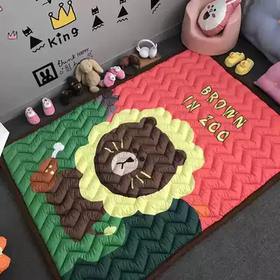 Spring and autumn thickened cloth children's game mat Household bedroom floor mat Baby crawling mat Climbing mat Carpet non-slip