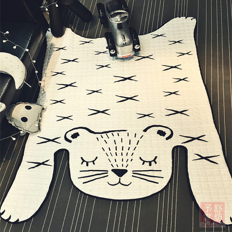 ins Nordic tiger styling ground cushion decoration rug creeping cushion gaming cushion living-room bedroom tiger year creative home