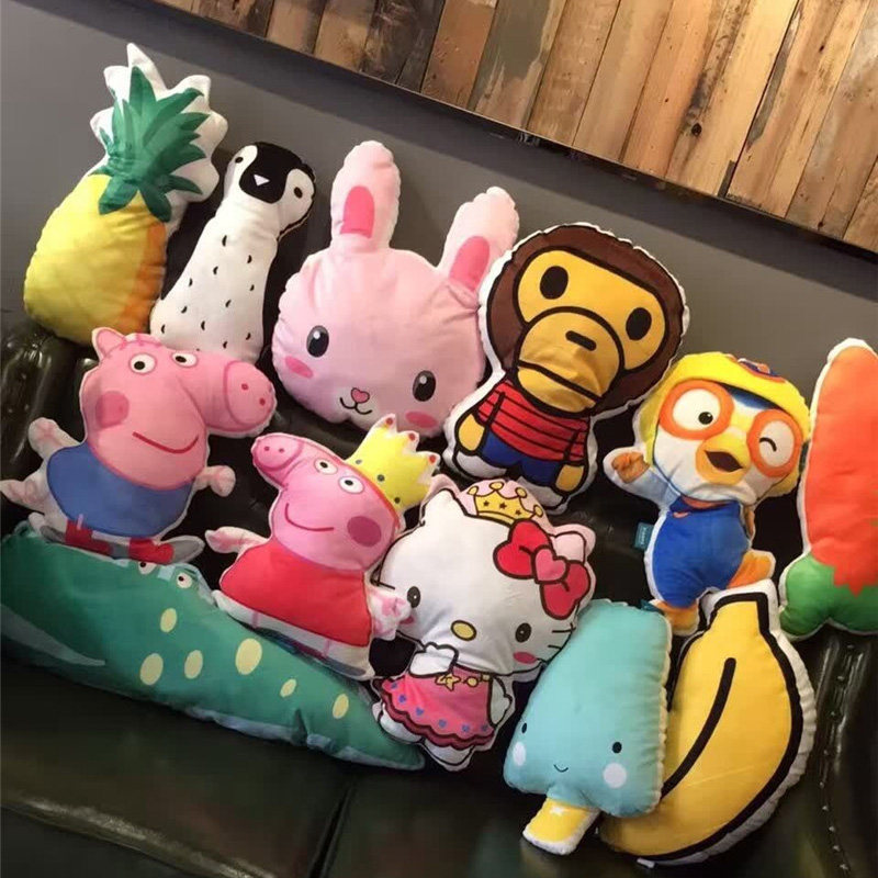 Cute cartoon holding pillow girls sleeping special children appeasement plush toy dolls paparazzi leans back to the rest of the dinosaurs