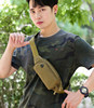Lightweight and wear-resistant 7-inch sports waist bag on the work site