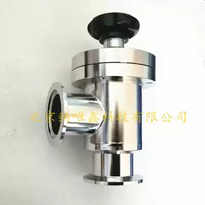 KF valve manual high vacuum flapper valve KF10-16-25-40-50-KF vacuum valve straight angle valve