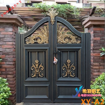 Garden door Aluminum art door Villa door Double open garden door Art door Aluminum alloy door Wall door