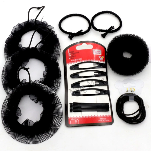 Детский черный эластичный комплект, на шнурках