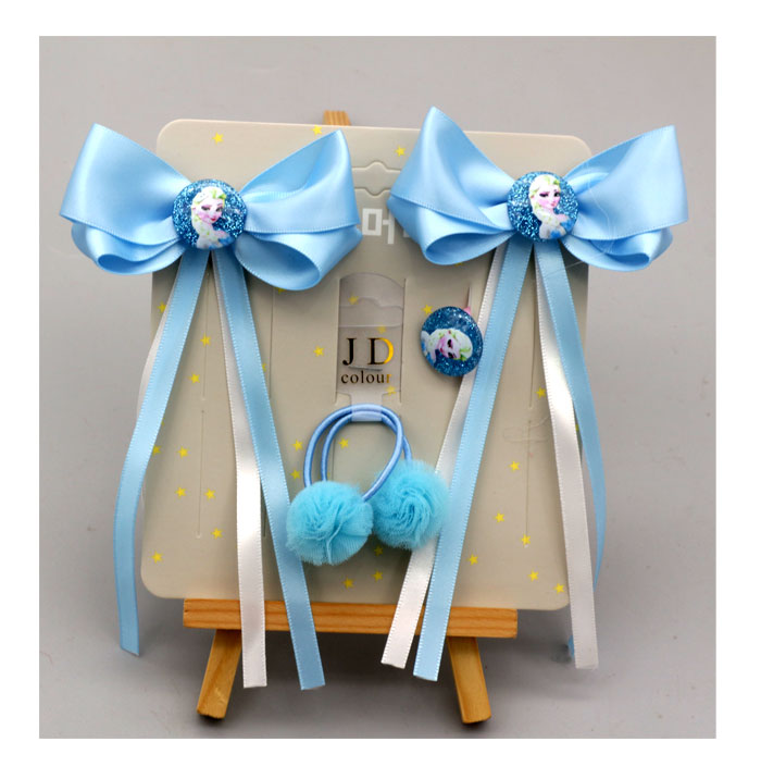 Phụ kiện tóc trẻ em Hàn Quốc nơ streamer kẹp tóc công chúa siêu tiên nữ hoàng băng tuyết Sophia lợn đồ buộc tóc scrunchies