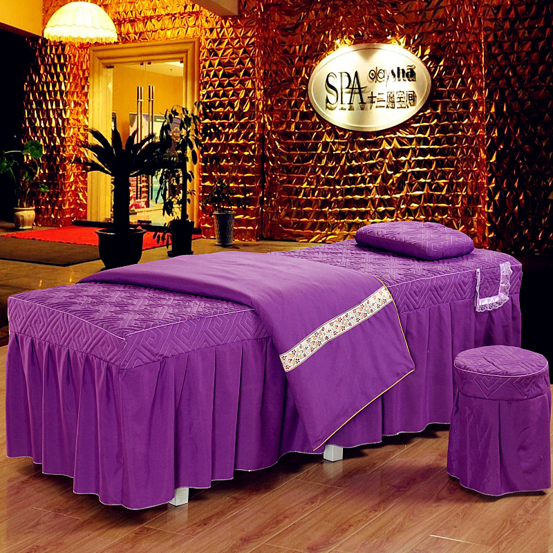 Vẻ đẹp trải giường bốn bộ của vẻ đẹp salon massage quilt cover dầu gội đặc biệt giường bìa gói vẻ đẹp trải giường trải giường