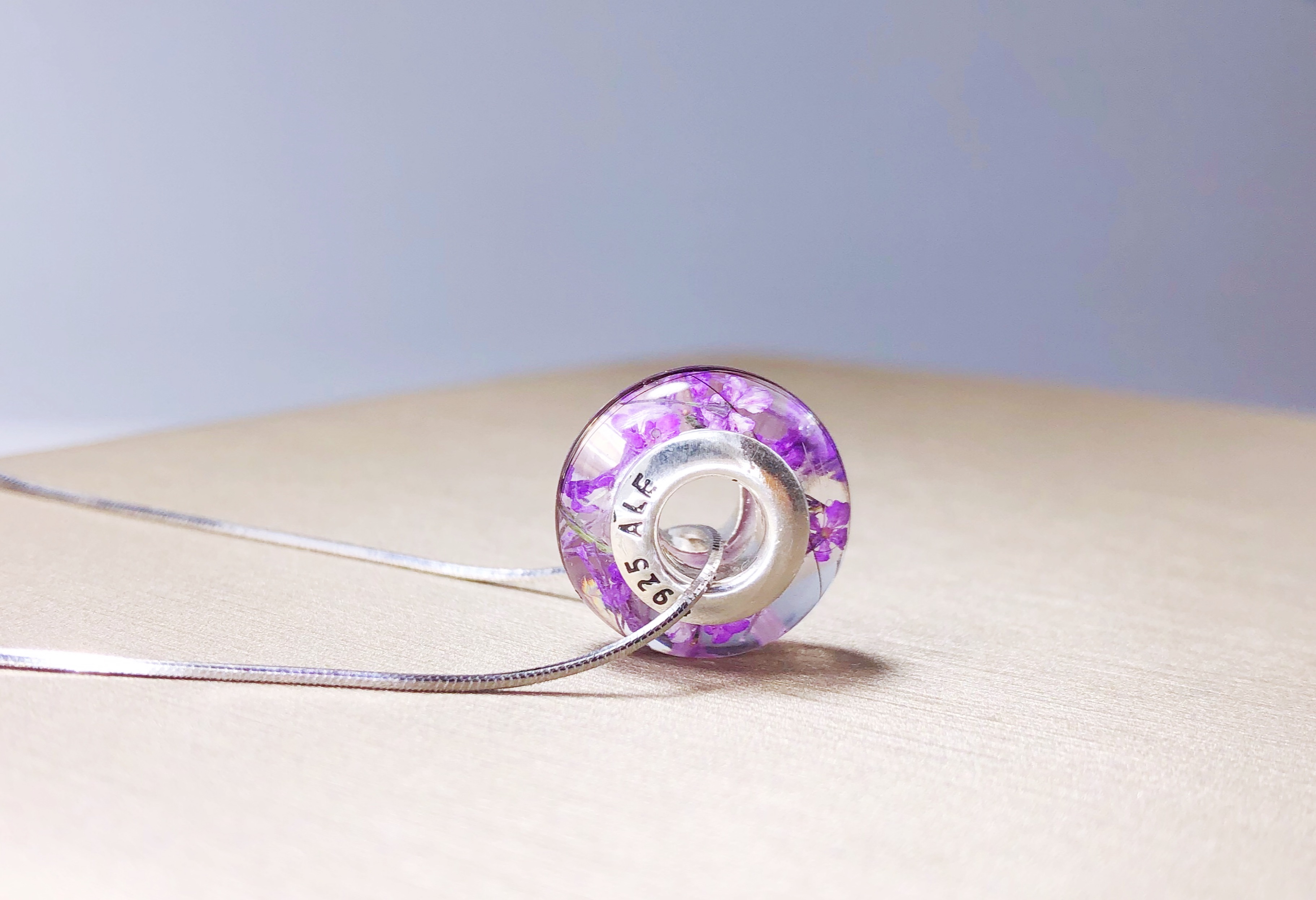 Trẻ sơ sinh tóc bé lưu niệm cán lỗ lớn lỗ bào thai hạt 925 sterling bạc vòng tay vòng cổ DIY tự chế - Vòng đeo tay Cuff vòng đá thạch anh