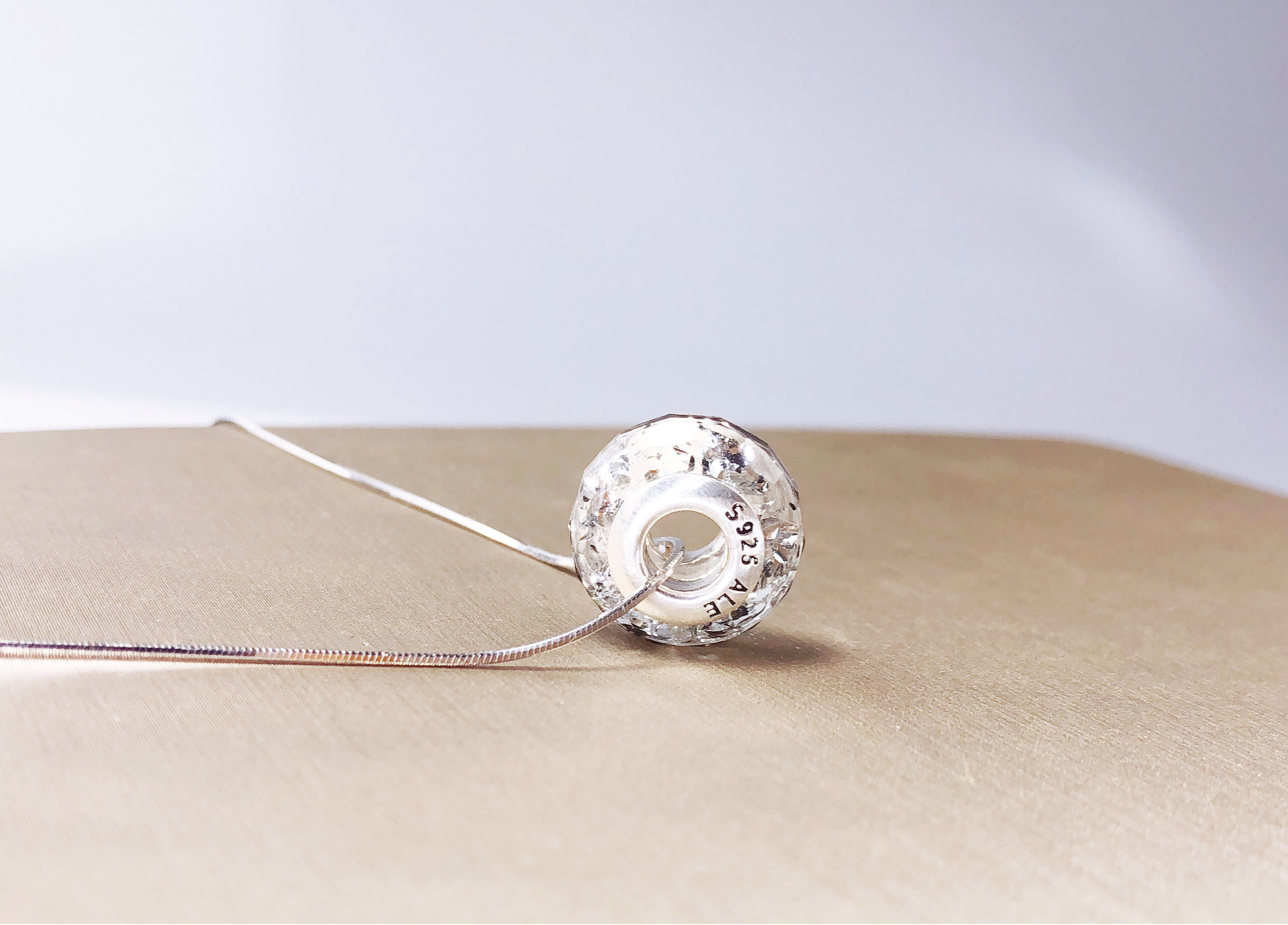 Trẻ sơ sinh tóc bé lưu niệm cán lỗ lớn lỗ bào thai hạt 925 sterling bạc vòng tay vòng cổ DIY tự chế - Vòng đeo tay Cuff vòng đá thạch anh