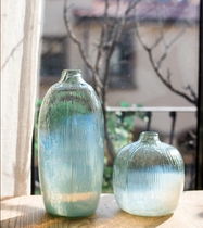 Mandison light extravagant American creative transparent glass vase swinging pieces living-room flower arrangement small mouth with large belly water to raise a hanging bell