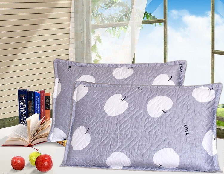 Pillowcase gói một cặp bông nguyên chất 100% cotton couple pillowcase Hàn Quốc đơn giản ren chần dày