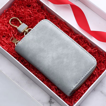 European and American Style Light Luxury Zipper Mini Key Bag for Women, Multifunctional Household Small Bag, Large Capacity Key Holder Accessory