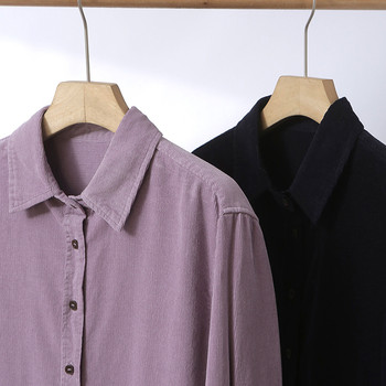 Early spring special thickened corduroy casual long-sleeved shirt