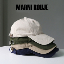 Marni Rouje official website Korean style fashion solid color washed cotton baseball cap spring and autumn mens and womens peaked cap