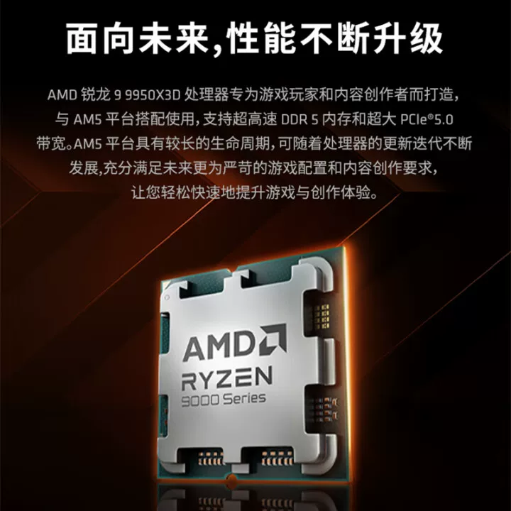 [Spot SF Express] AMD R7/R9 9800X3D/9950X3D упакованный AM5 киберспорт игровой hourly поставка