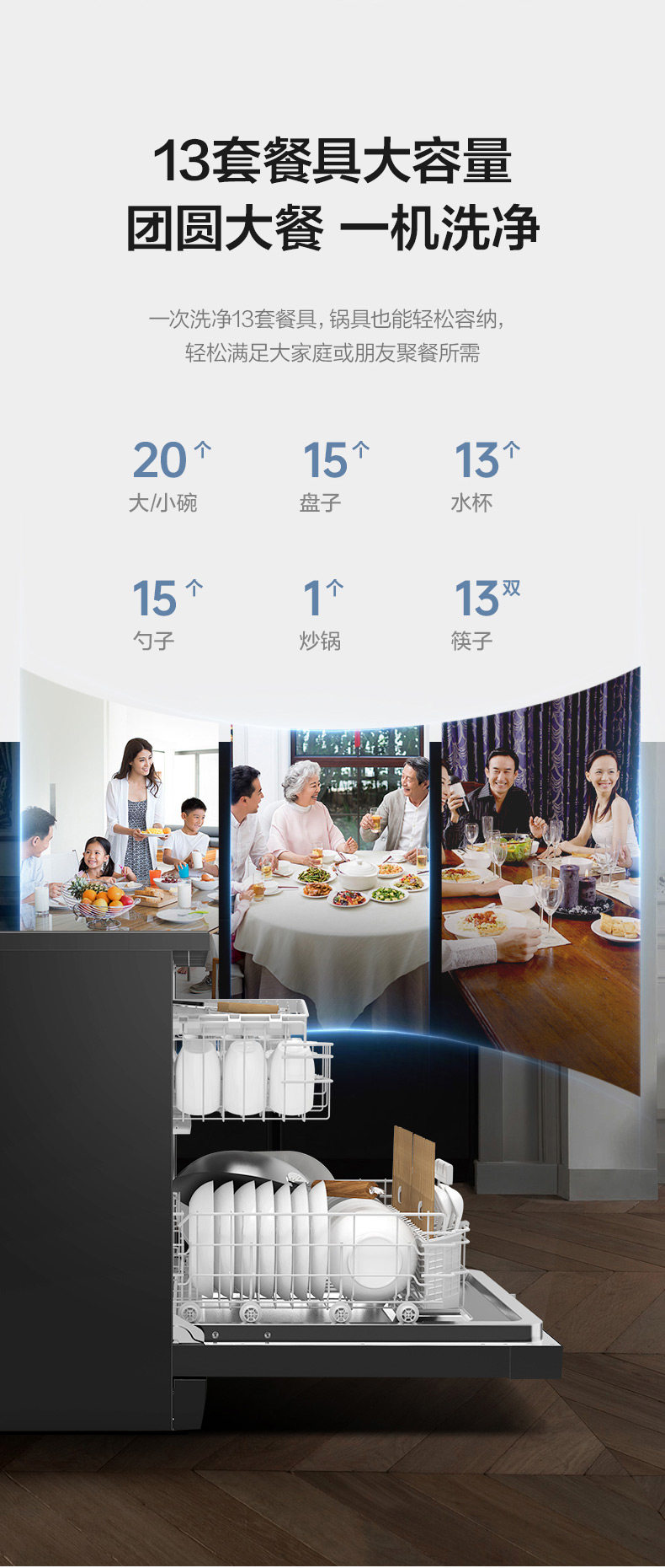 美的 RX600 洗碗机 13套 图13