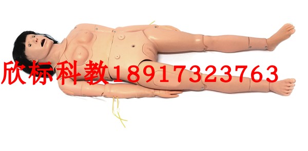 高级成人气管切开吸痰及护理模型 气管切开吸痰护理人模型