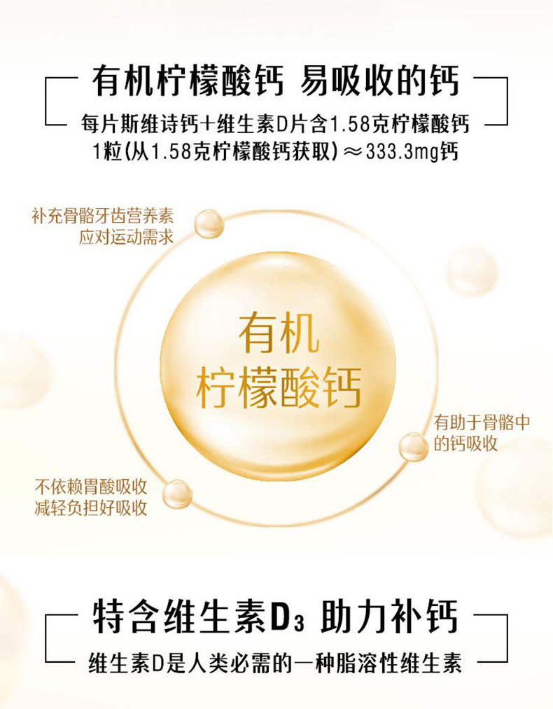 澳洲进口 Swisse 柠檬酸钙维生素D 150片 图14