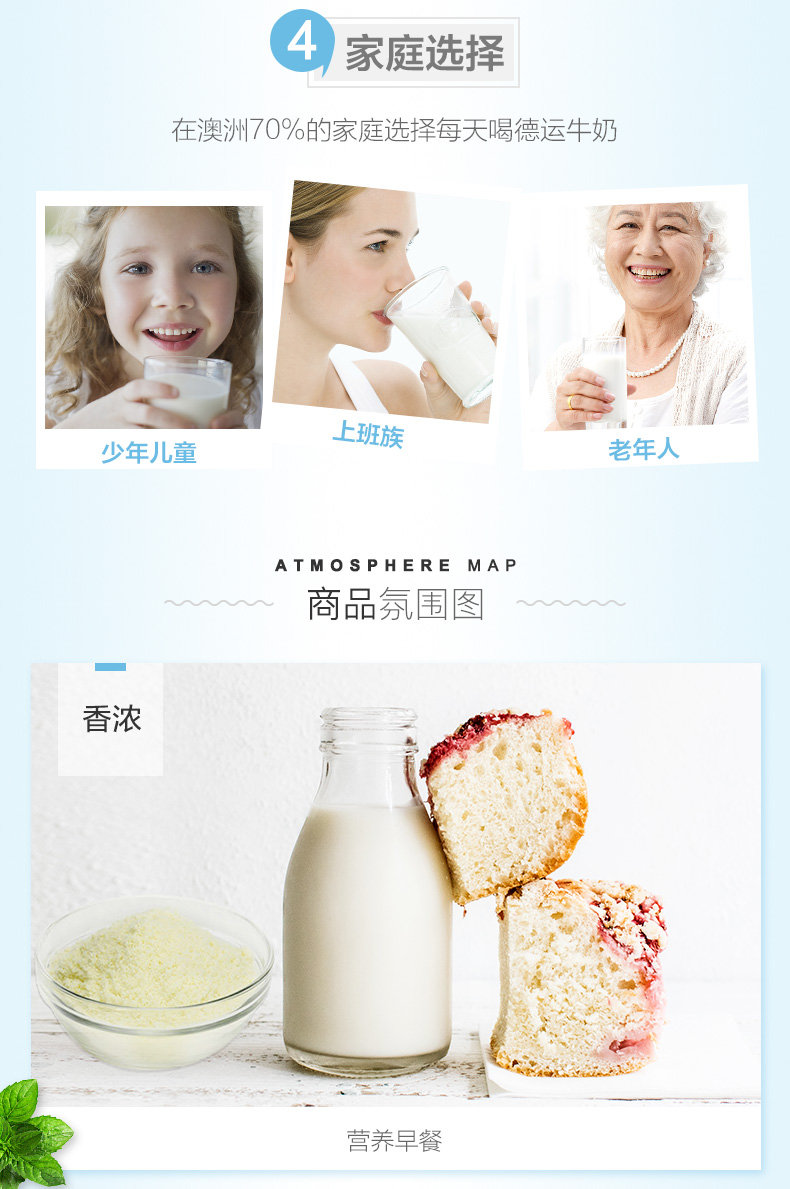 Devondale 德运 全脂/脱脂高钙成人奶粉 1kgx2袋 券后109元包邮 值值值-买手聚集的地方