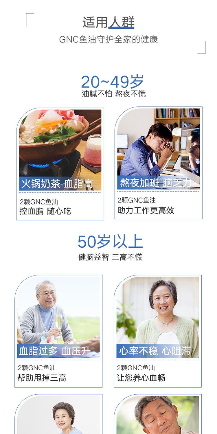 GNC 健安喜三倍浓缩鱼油