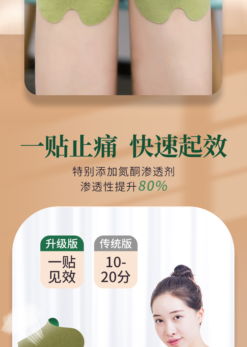 仁和 艾草温灸膝盖贴/颈椎贴/腰椎贴 12贴 图4