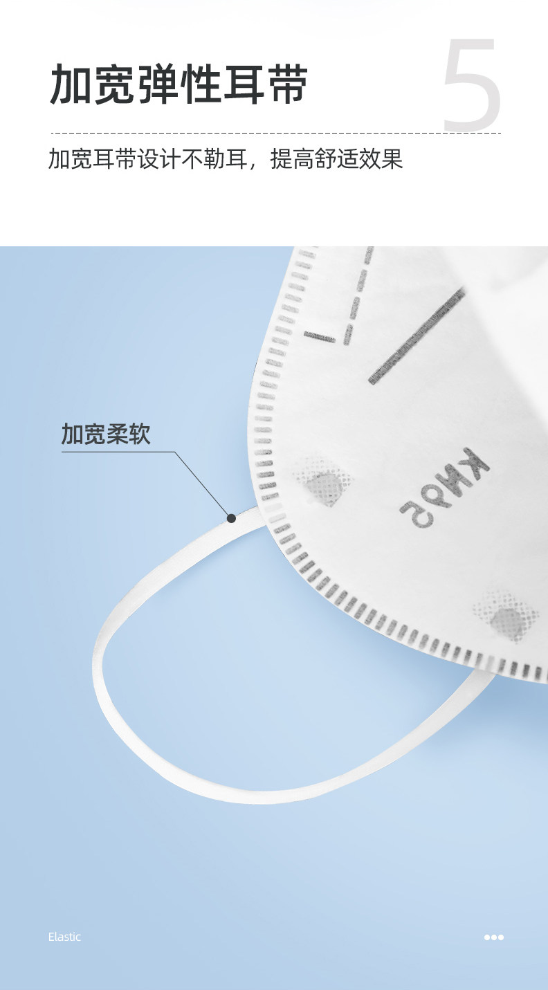 阿里健康大药房 维德 kn95口罩 3只 5层过滤2层熔喷 图9