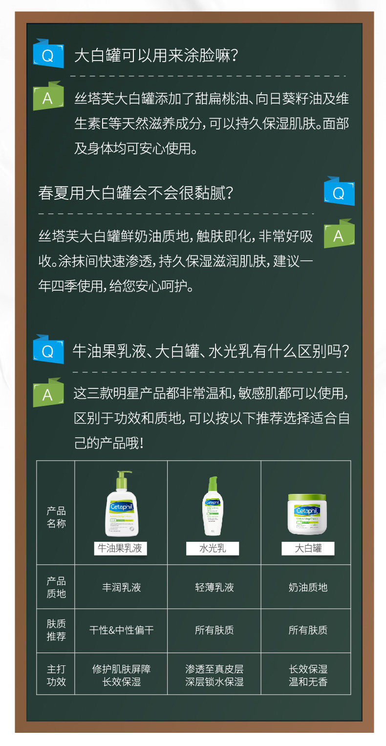 丝塔芙 甘油保湿润肤霜 453g大白罐 全身可用 图7