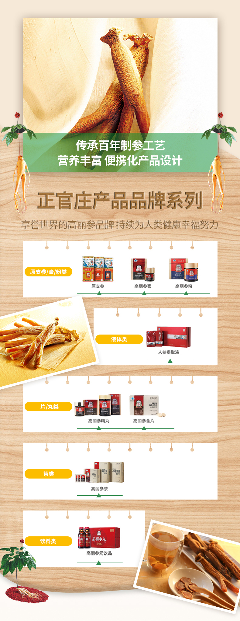小神价 韩国国礼级品牌 正官庄 6年根高丽参元液 100ml*10瓶 提升免疫力 图8
