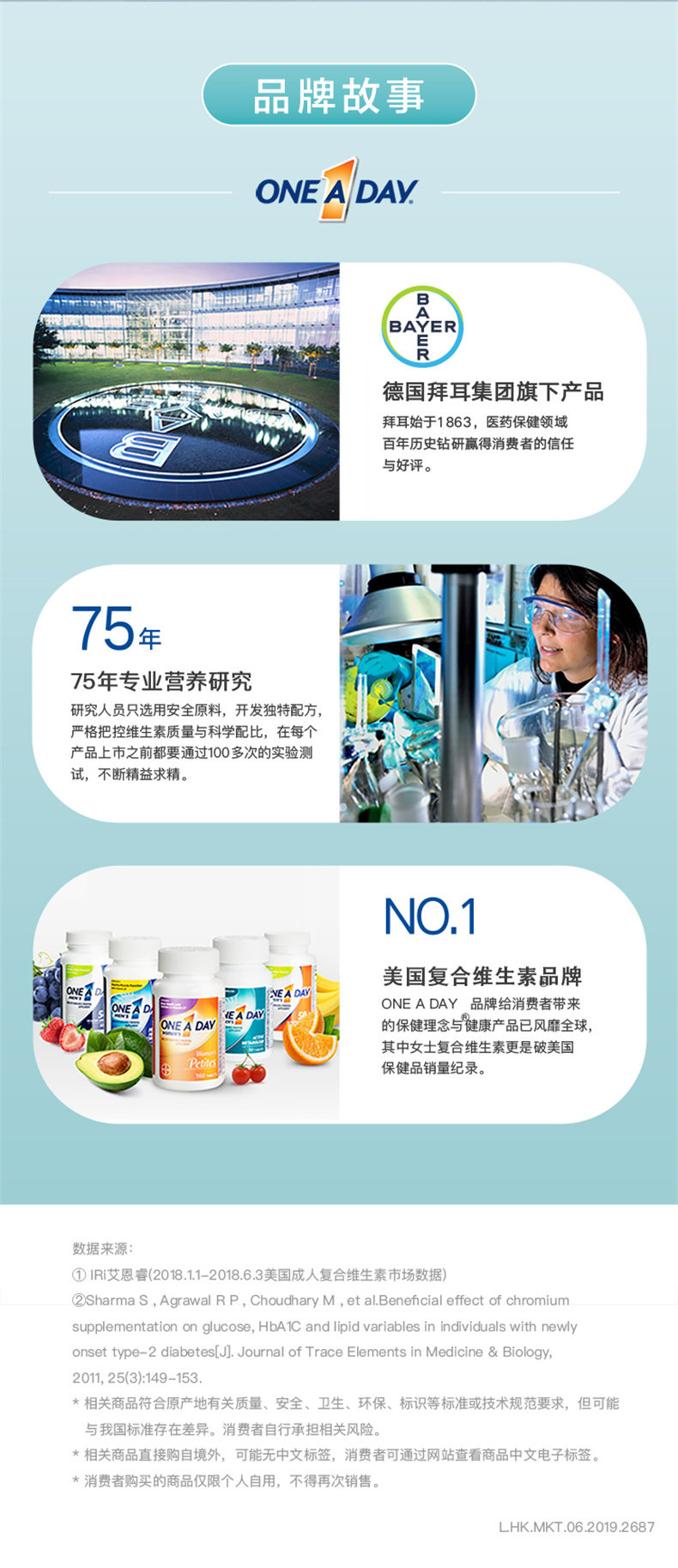 天猫国际 拜耳Oneaday 女性复合维生素 50粒/瓶 图8