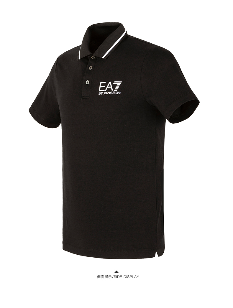 [Trực tiếp] EA7 Armani Áo sơ mi nam sọc ngắn tay nam 6ZPF51 PJ18Z áo có cổ
