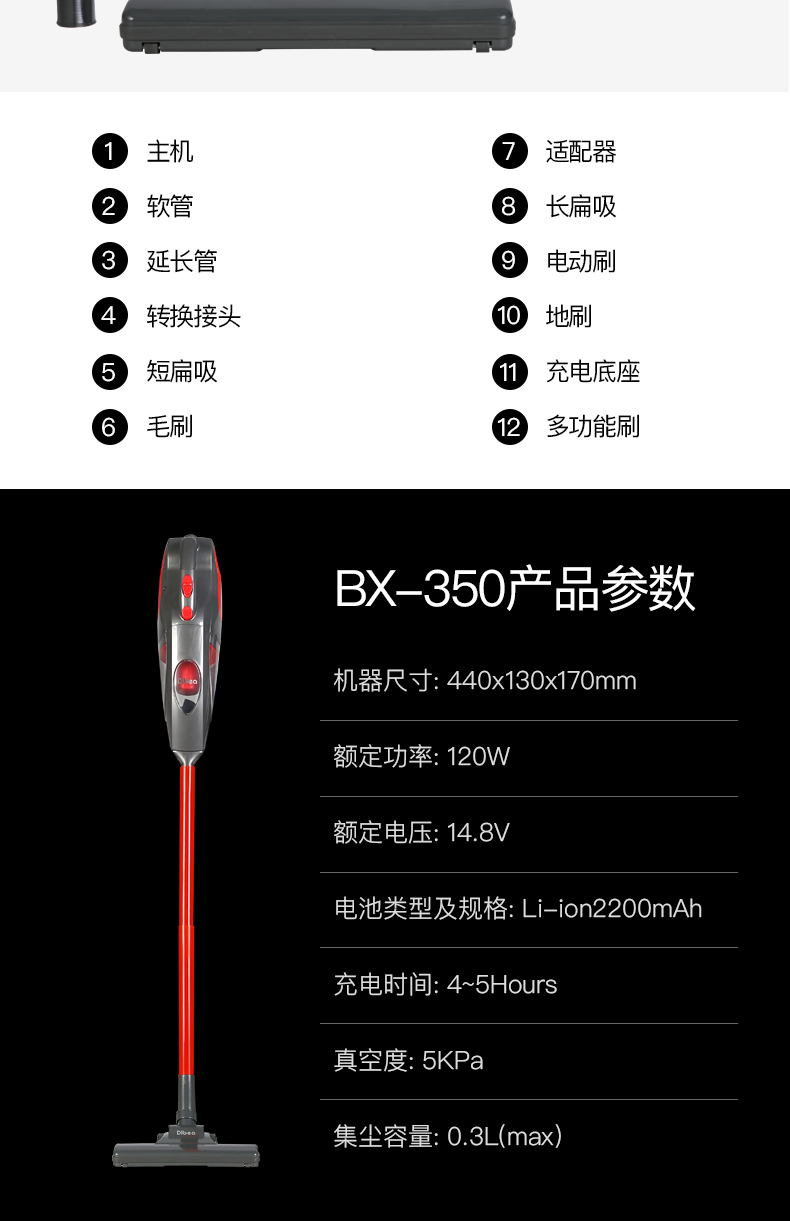 robot ecovacs [Tự vận hành] 地 Máy hút bụi gia đình không dây mạnh mẽ cầm tay nhỏ Máy hút bụi ô tô BX-350 - Máy hút bụi máy hút bụi nhà xưởng