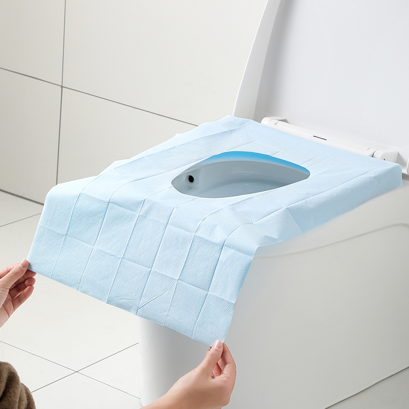 Disposable toilet mat cushion paper thick travel travel pregnant woman portable waterproof seat cover toilet paper paste