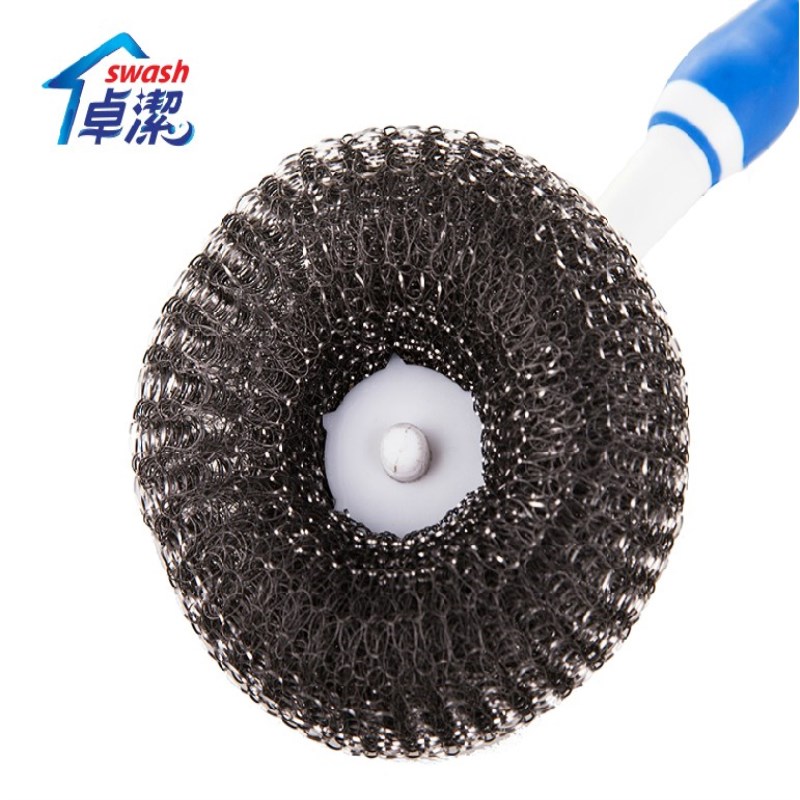 Zhuojie steel wire boiler brushed steel wire ball washing pan brush kitchenette household cleaning dishwashing brush easy to stains