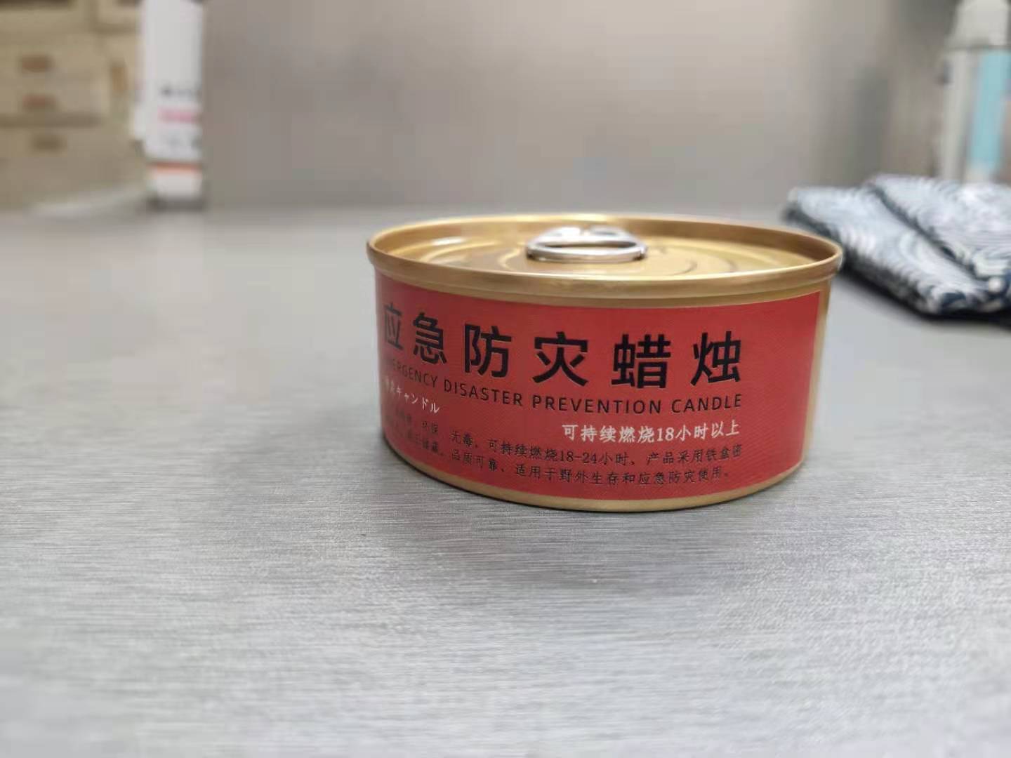 Emergency disaster prevention and transparent glass safe candle household power outdoor wind-proof and smoke-free candle