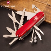 Dao quân đội Thụy Sĩ Victorinox Chính hãng 91MM Đèn đỏ trong suốt 1.7915.T Dao Thụy Sĩ đa chức năng