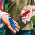 Victorinox Swiss Army Knife 84MM Bộ dao bắt đầu Bộ dây nylon Dây trong suốt Màu xanh đỏ Dao Thụy Sĩ bộ dụng cụ đa năng mini Swiss Army Knife
