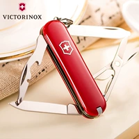 Victorinox Swiss Army Knife 58mm màu đỏ hạnh phúc 0.6363 Mini đa chức năng Folding Knife Swiss Sergeant dao làm bếp của Mỹ