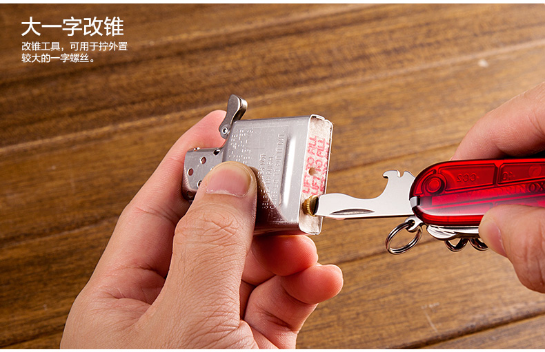 Dao quân đội Thụy Sĩ Victorinox Chính hãng 91MM Đèn đỏ trong suốt 1.7915.T Dao Thụy Sĩ đa chức năng dao đa năng Mỹ