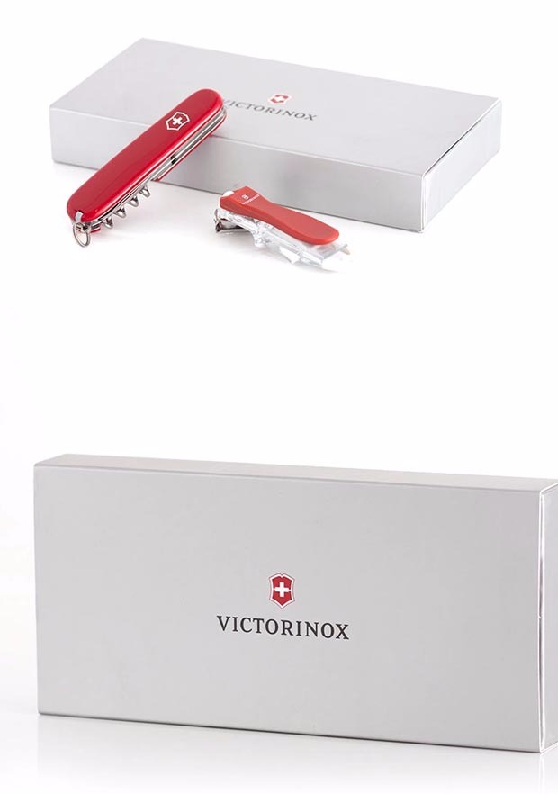 Bản gốc chính hãng Victorinox Swiss Army Knife 91MM Red Standard 1.3603+ Bộ quà tặng cắt móng tay dao xếp đa năng victorinox