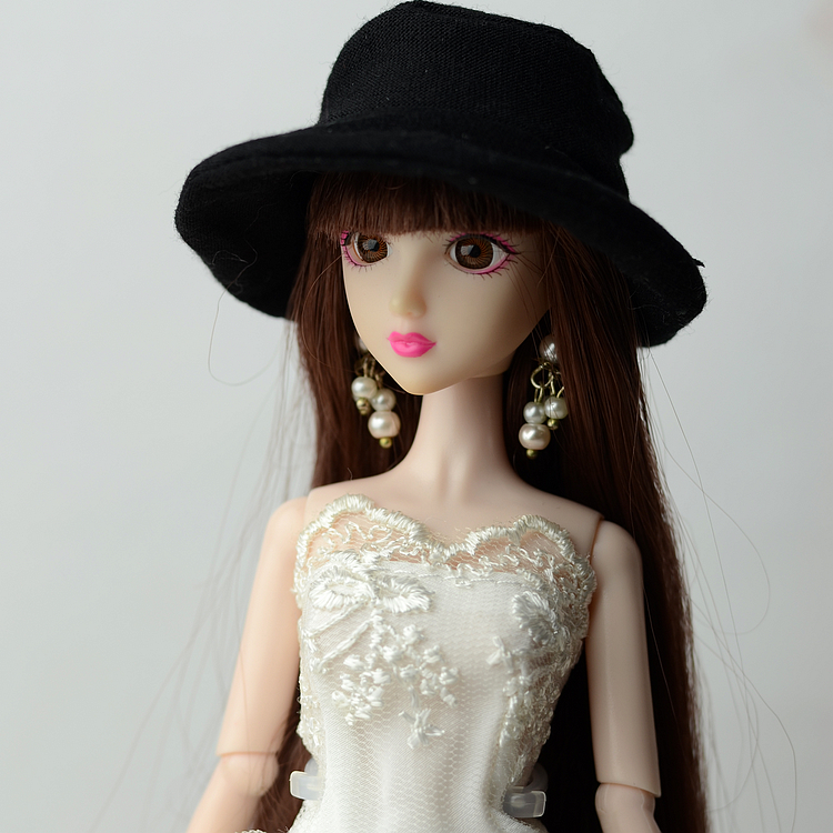 30cm búp bê váy cưới phụ kiện ăn mặc búp bê mũ ngắn dài mạng che mặt có thể được xuất hiện với đám cưới công chúa váy búp bê búp bê búp bê
