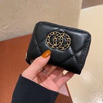 Classic 19 Series Magica Bag Female Sheep Leather Zip Zero Wallet Large Capacity Document Card Bag Harbor Wind Short Clip