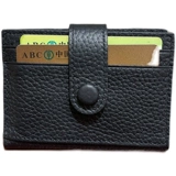 Короткий маленький ультратонкий универсальный картхолдер подходит для мужчин и женщин, кошелек, из натуральной кожи