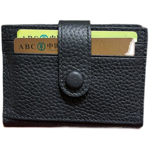 Короткий маленький ультратонкий универсальный картхолдер подходит для мужчин и женщин, кошелек, из натуральной кожи