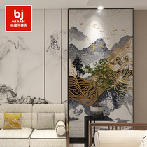Modern New Chinese Custom Mosaic Background Wall Genguan Restaurant Jigsaw Puzzle Parquet Decoration Mural Tile Hanging Painting