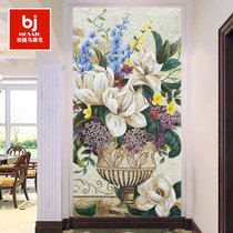 European vase crystal mosaic cut painting porch restaurant Villa puzzle background wall decorative art building materials