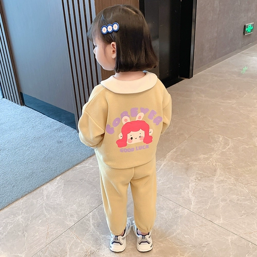 Кукла, мультяшный осенний комплект, толстовка подходит для мужчин и женщин для девочек, спортивный костюм, кукольный воротник, новая коллекция