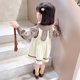 Girls shirt doll collar vest skirt suit spring and autumn children's cartoon princess skirt girl baby cotton skirt