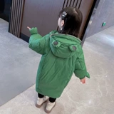 Удерживающий тепло пуховик для отдыха, длинная мультяшная куртка, увеличенная толщина, длина макси