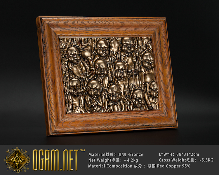 Ogerema AVP Alien Father Chiger H R Giger bronze fine decoration wall-mounted No. 1 spot