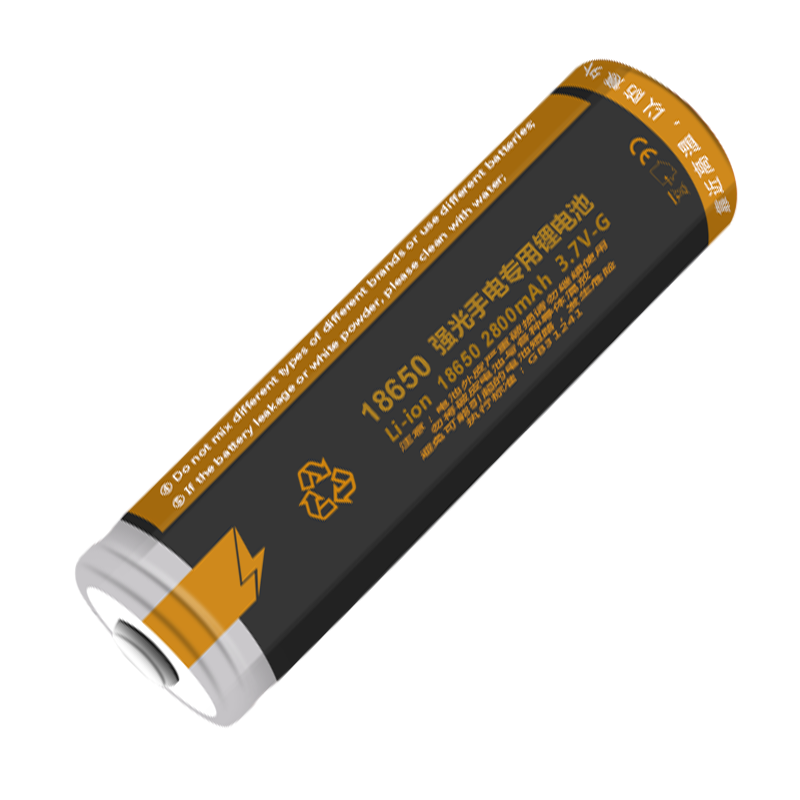 18650 lithium battery 2800mah large capacity rechargeable 3 7V intense light flashlight